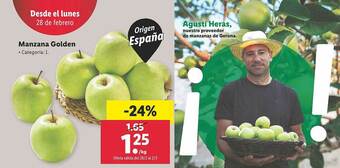 Lidl Manzana Golden oferta