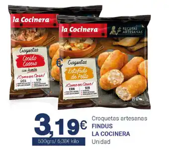Supermercados Plaza Findus La Cocinera Croquetas artesanas 500grs oferta