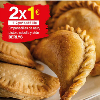 Supermercados Plaza Berlys Empanadillas de atún, pisto o cebolla y atún oferta