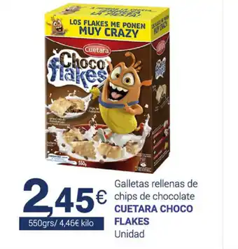 Supermercados Plaza Cuetara Choco Flakes 550grs oferta