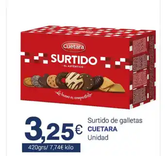 Supermercados Plaza Cuetara Surtido de galletas 420grs oferta