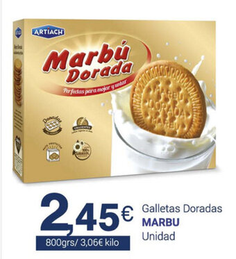 Marbu Galletas Doradas 800grs