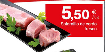 Supermercados Plaza Solomillo de cerdo fresco oferta