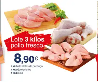 Supermercados Plaza 1 Kilo de filetes de pechuga 1 Kilo jamoncitos 1 Kilo alas oferta