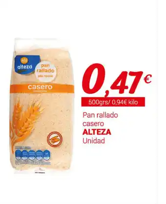 Supermercados Plaza Alteza Pan rallado casero oferta