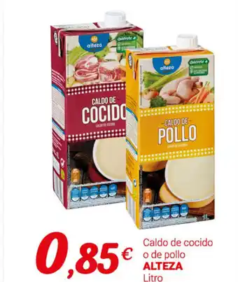 Supermercados Plaza Alteza caldo de cocido o de pollo oferta
