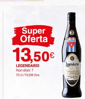 Supermercados Plaza Legendario Ron elixir 7 70cl oferta