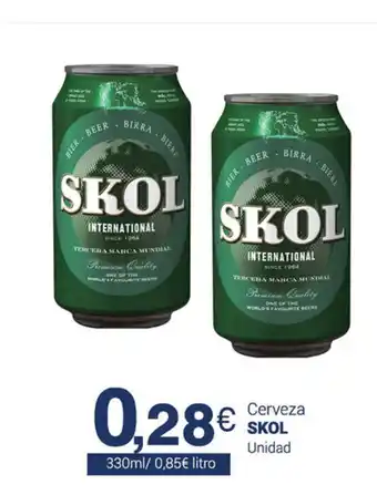 Supermercados Plaza Skol Cerveza 330ml oferta