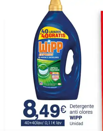Supermercados Plaza Wipp Detergente anti olores oferta