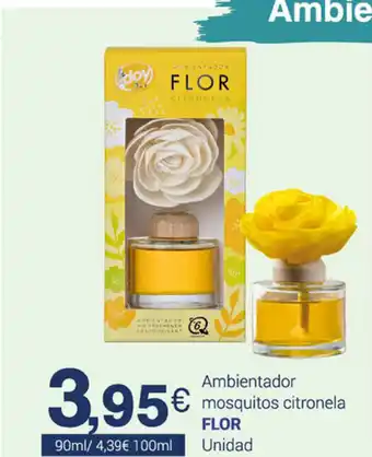 Supermercados Plaza Flor Ambientador mosquitos citronela 90ml oferta