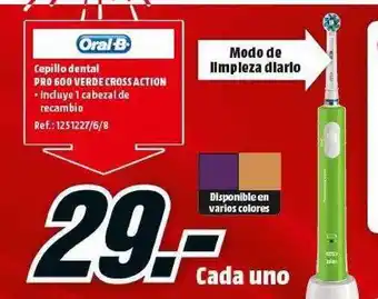 MediaMarkt Cepillo Dental Pro 600 Verde Crossaction oferta