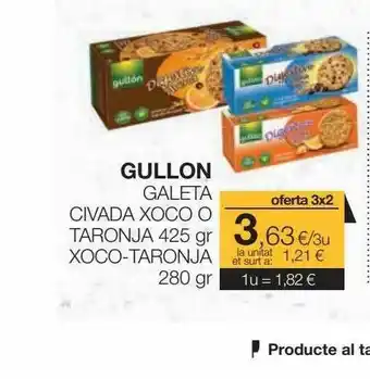 Plusfresc Gullon Galtea Civada Xoco O Taronja Xoco-taronja oferta