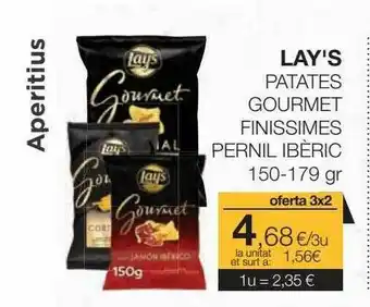Plusfresc Lay's Papates Gourmet Finissimes Pernil Ibèric oferta