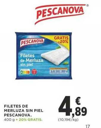Supercor Filetes De Merluza Sin Piel Pescanova oferta