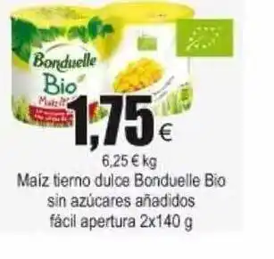 FROIZ Maiz Tierno Dulce Bonduelle Bio Sin Azúcares Añadidos Fácil Apertura 2 x 140g oferta