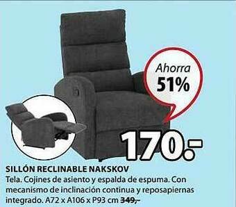 JYSK Sillón Reclinable Nakskov oferta