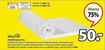 JYSK Topper Gold T45 oferta