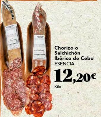 Gadis Chorizo o salchichón ibérico de cebo oferta