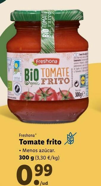 Lidl Tomate frito oferta