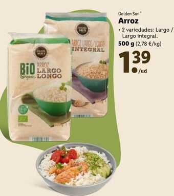 Lidl Arroz golden sun oferta