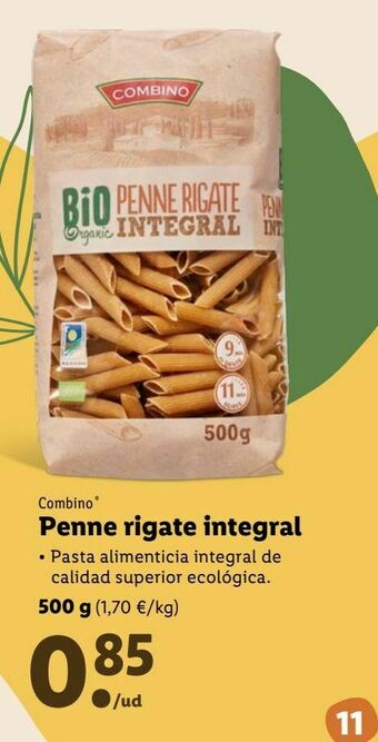 Lidl Penne rigate combino oferta