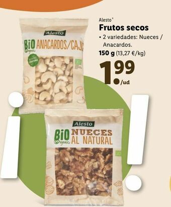 Lidl Frutos secos oferta