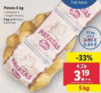 Lidl Patatas oferta