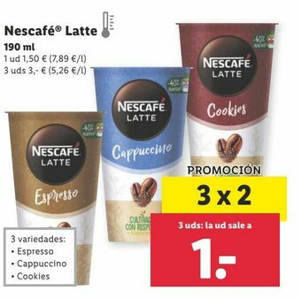 Lidl Café nescafé oferta