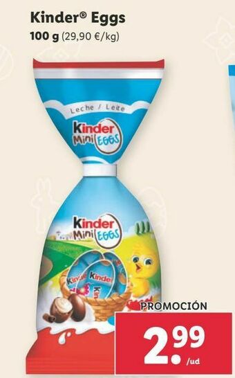 Lidl Huevo de chocolate kinder oferta