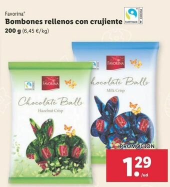 Lidl Bombones favorina oferta