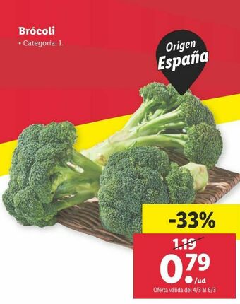 Lidl Brócoli oferta
