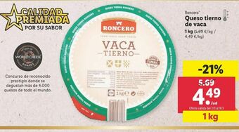 Lidl Queso tierno roncero oferta