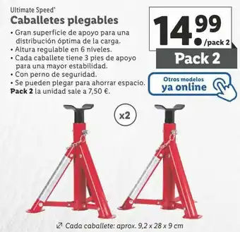 Lidl Caballete plegable ultimate speed oferta