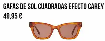Gafas de sol cuadradas efecto carey