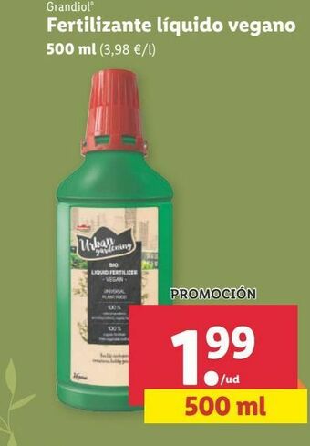 Lidl Fertilizante líquido grandiol oferta