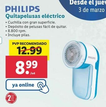 Lidl Quitapelusas philips oferta