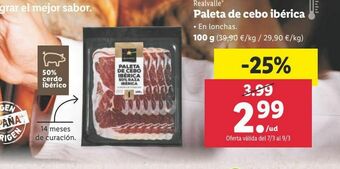 Paleta de cerdo realvalle