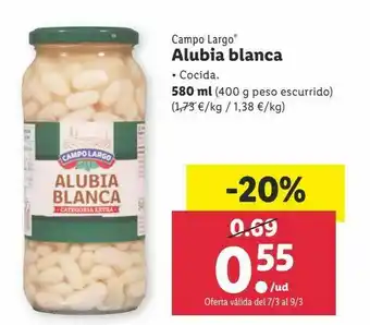 Alubias blancas campo largo