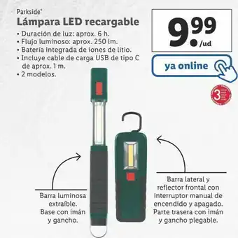 Nike Lampara led parkside oferta
