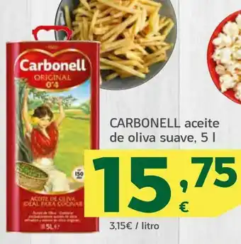 HiperDino Carbonell aceite de oliva suave, 5 l oferta