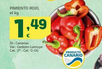 HiperDino Pimiento rojo, el kg oferta