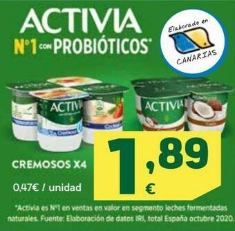HiperDino Activia nº 1 con probióticos oferta