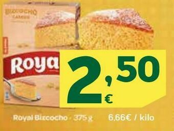 HiperDino Royal bizcocho oferta