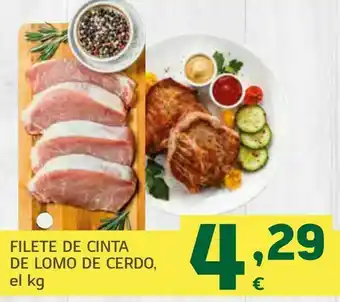 HiperDino Filete de cinta de lomo de cerdo, el kg oferta