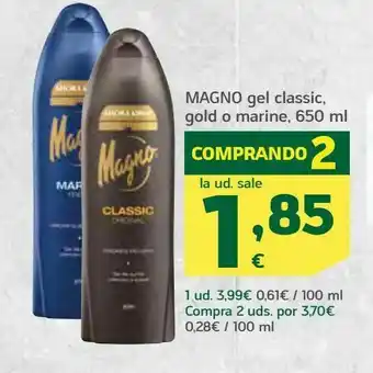 HiperDino Magno gel classic, gold o marine, 650 ml oferta