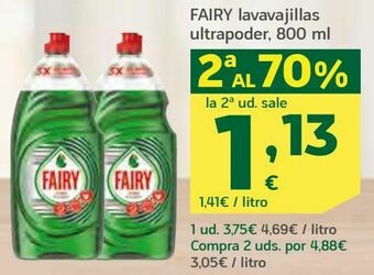 HiperDino Fairy lavavajillas ultrapoder, 800 ml oferta