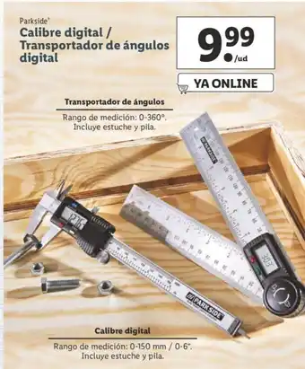 Lidl Calibre digital/Transportable de àngulos digital oferta