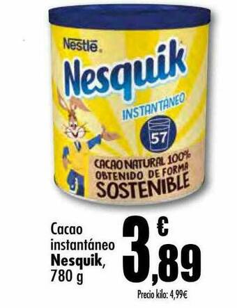 Unide Supermercados Cacao Instantáneo Nesquik oferta