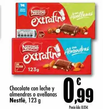Unide Supermercados Chocolate Con Leche Y Almendras O Avellanas Nestlé oferta