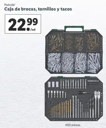Lidl Caja de brocas, tornillos y tacos oferta